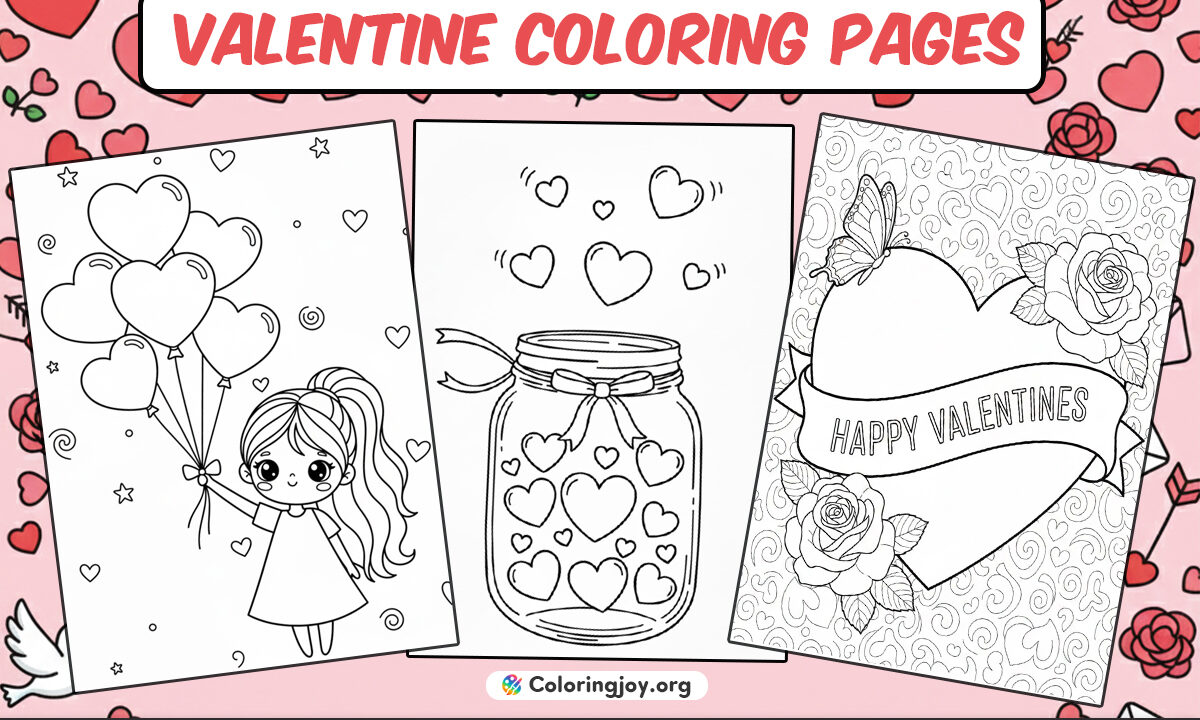 Valentine Coloring Pages