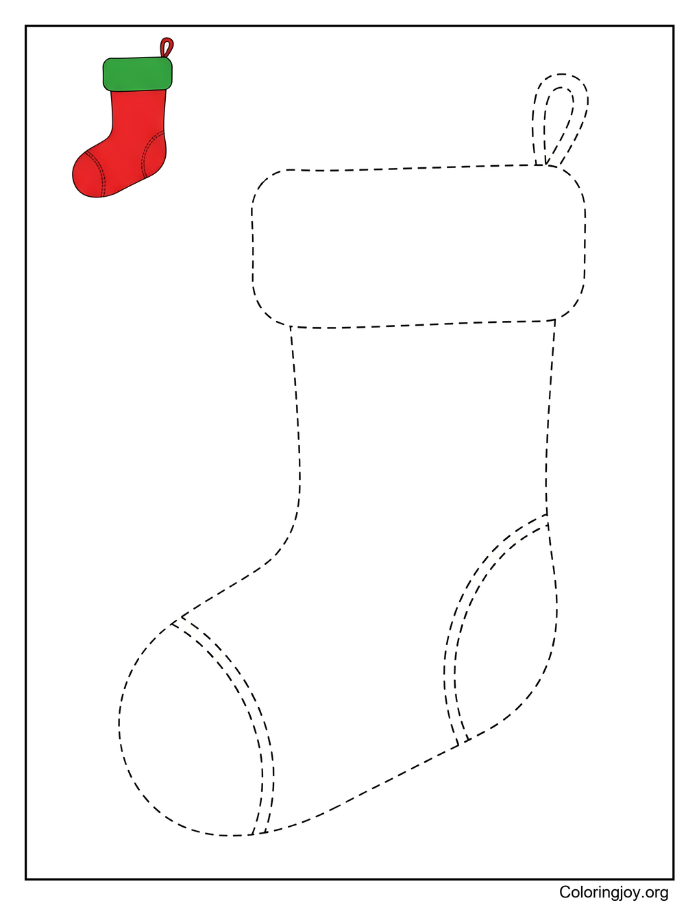 Christmas Stocking Tracing