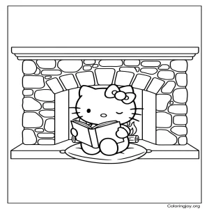 Cozy Reading Time with Hello Kitty