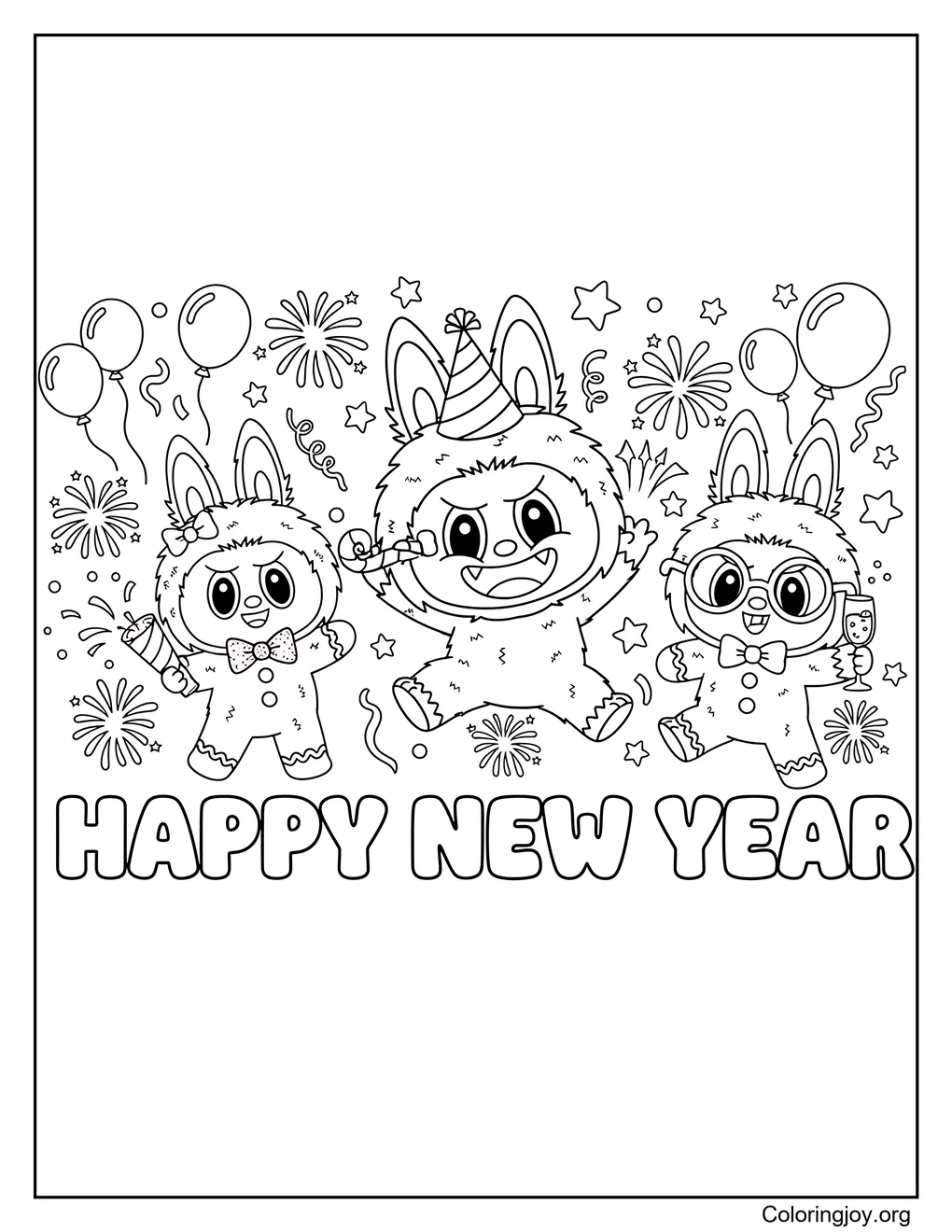 Amigos celebran el año nuevo