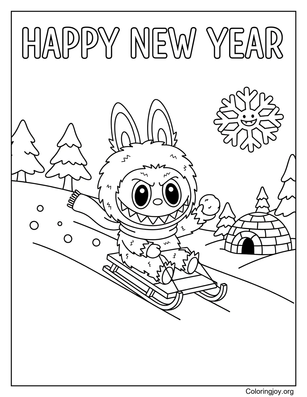 Diversión en el país de las maravillas invernales Labubu