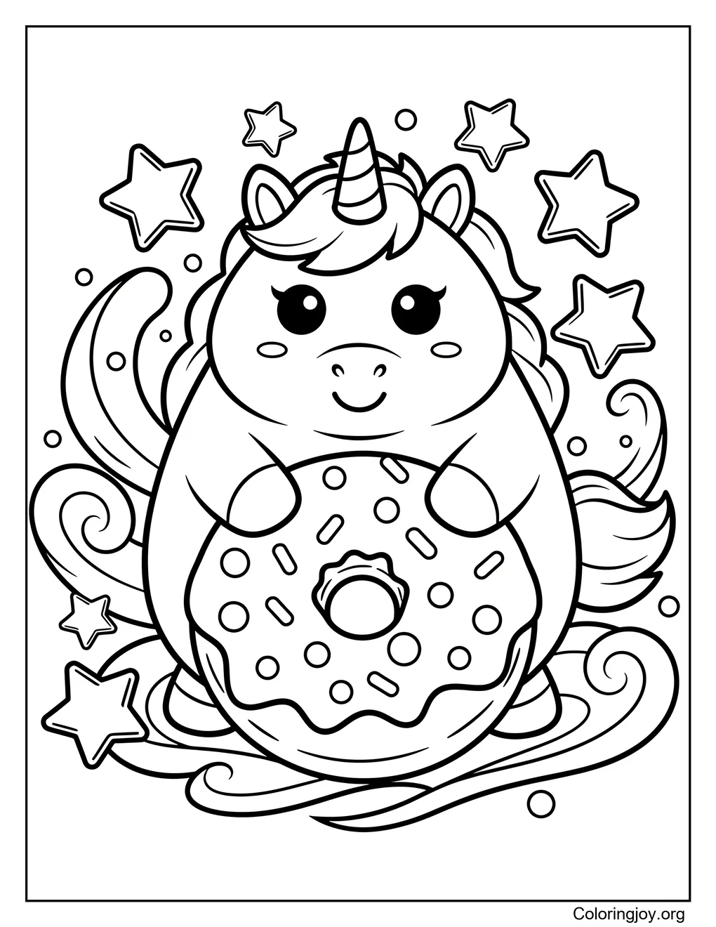 Dulce pastelito de unicornio