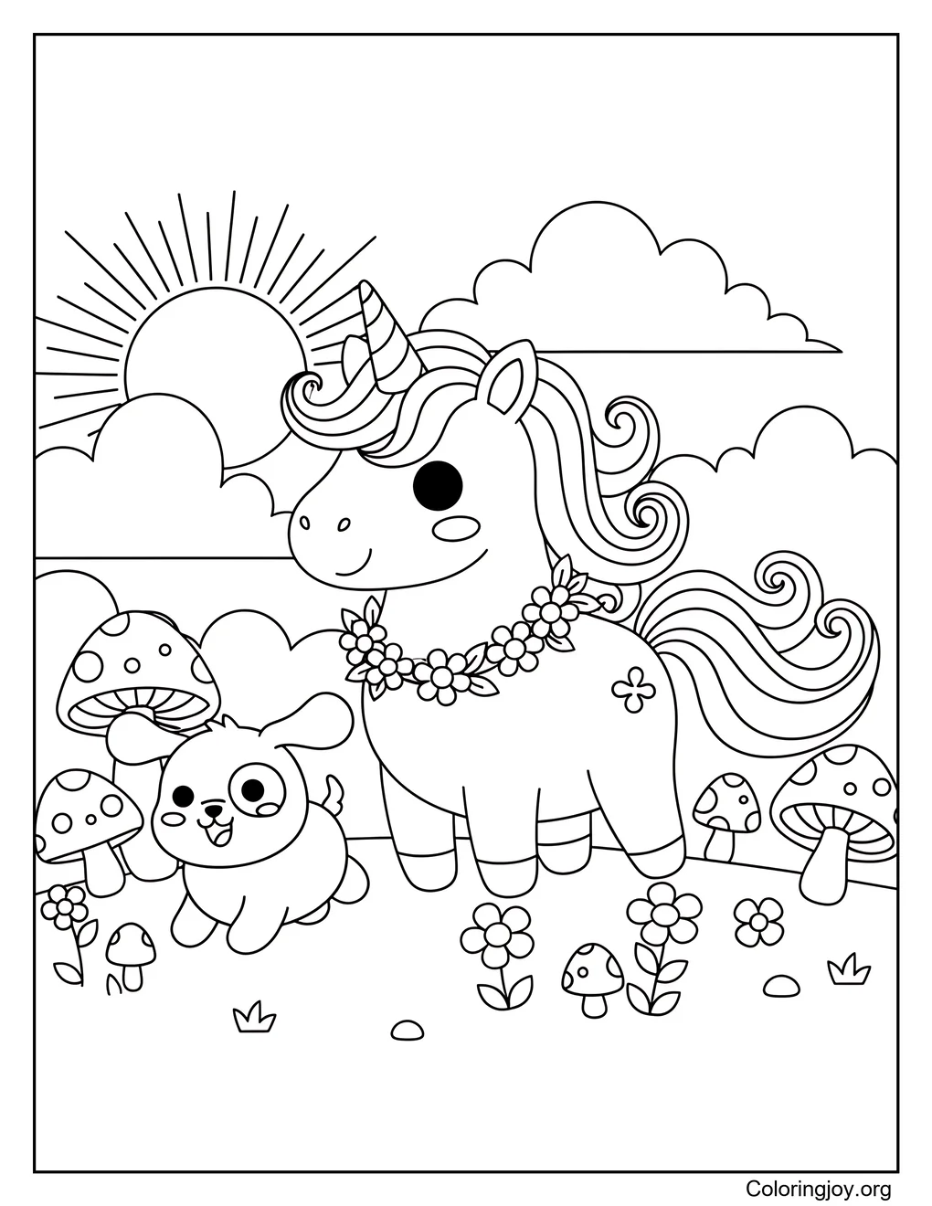 El unicornio y su cachorro