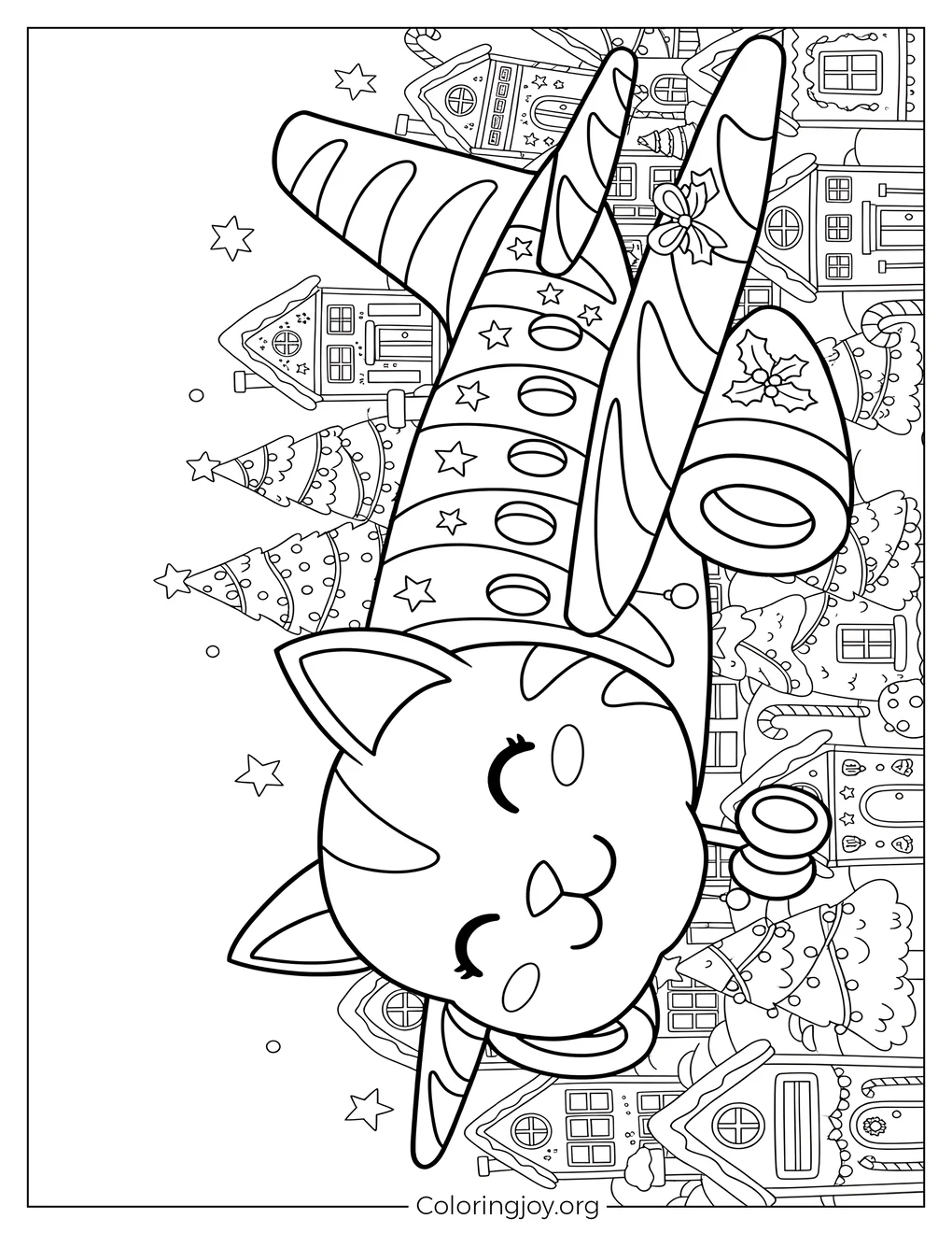 Gattino Aereoplanino colorante navideño