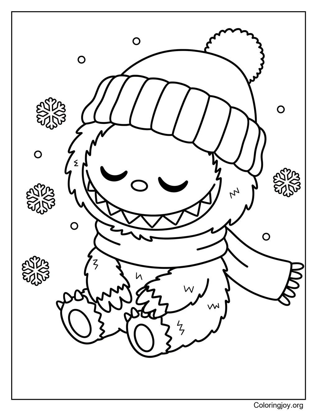 Invierno acogedor Labubu