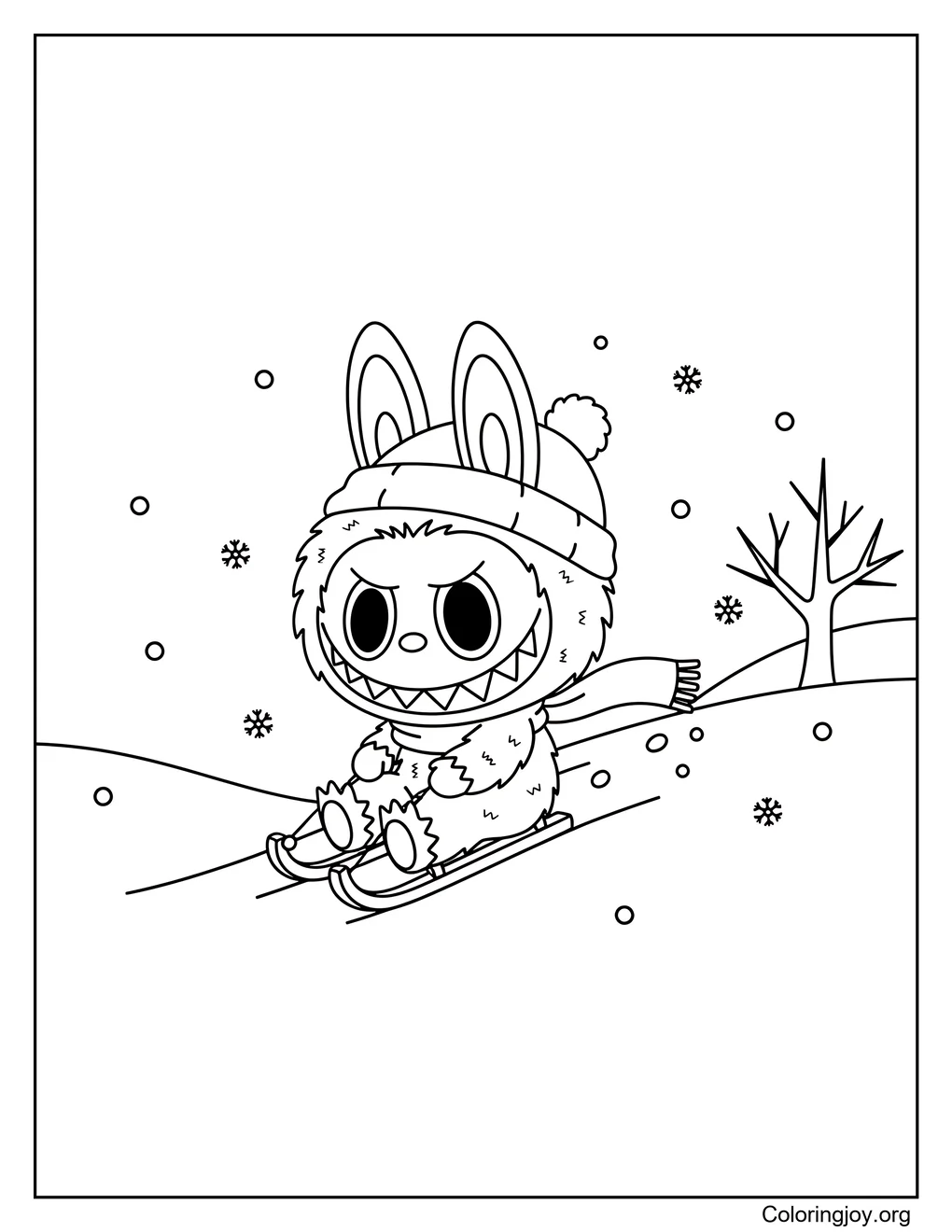 Labubu Enero Día de nieve