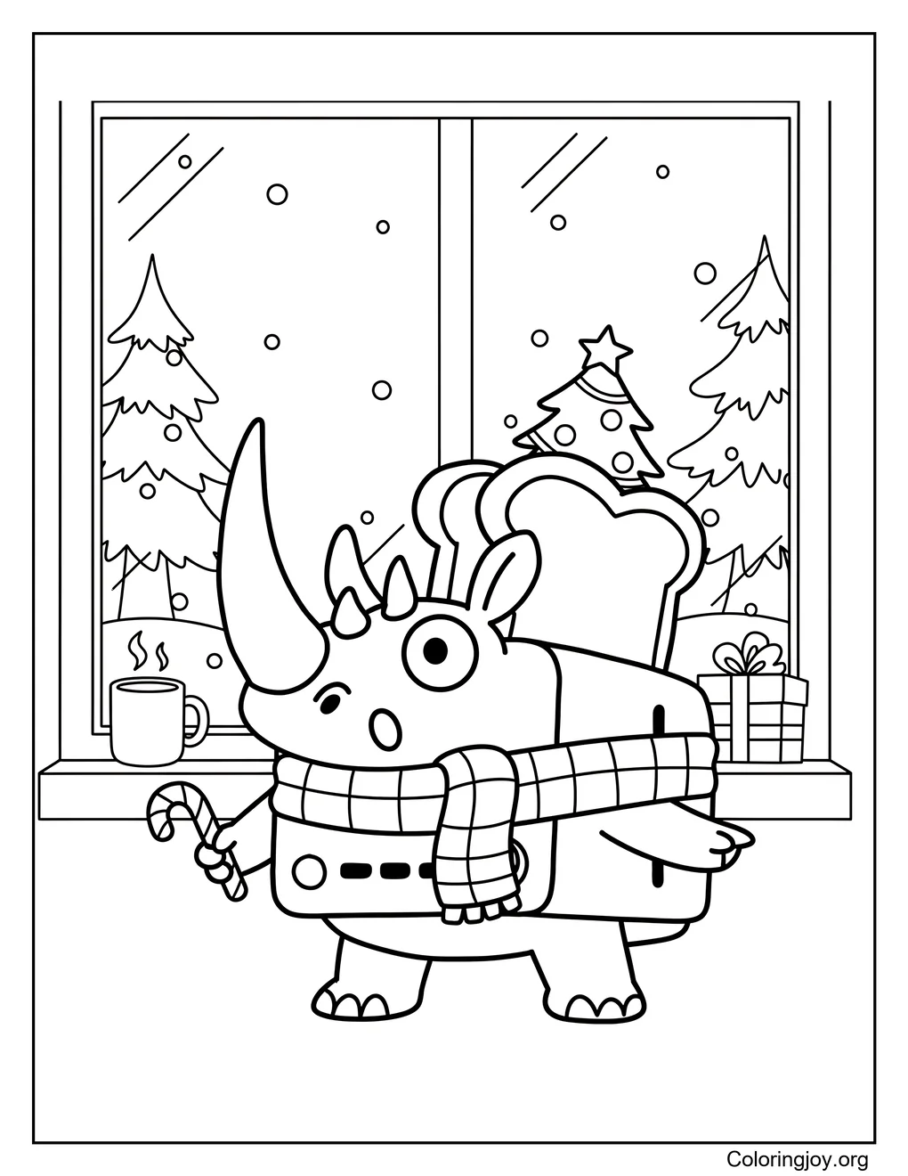 Tema navideño de Rhino Toasterino