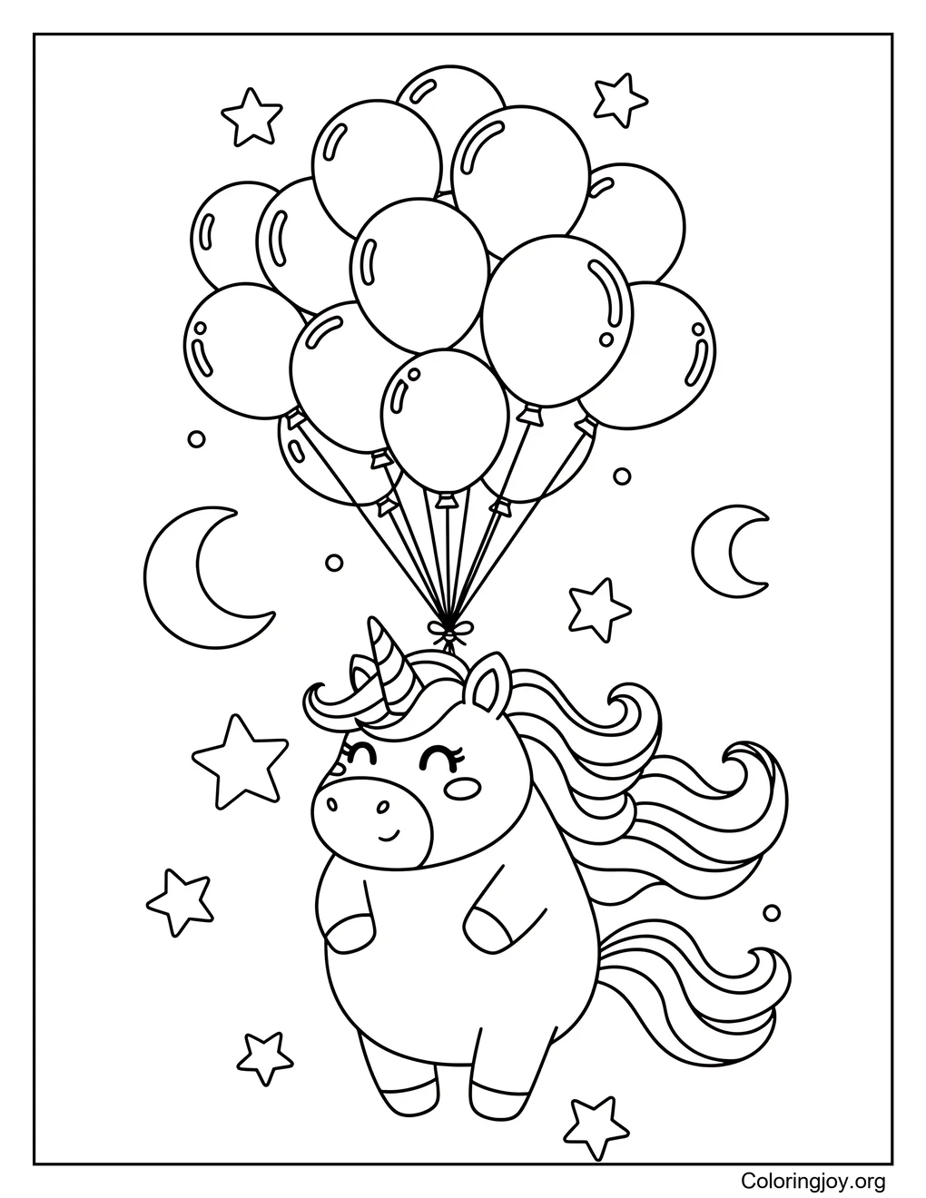 Unicornio Con Globos