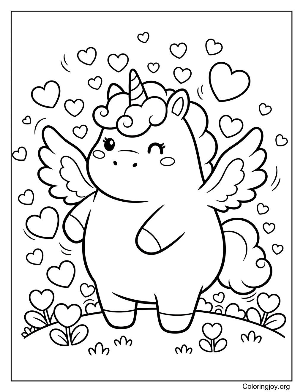 Unicornio de Corazones