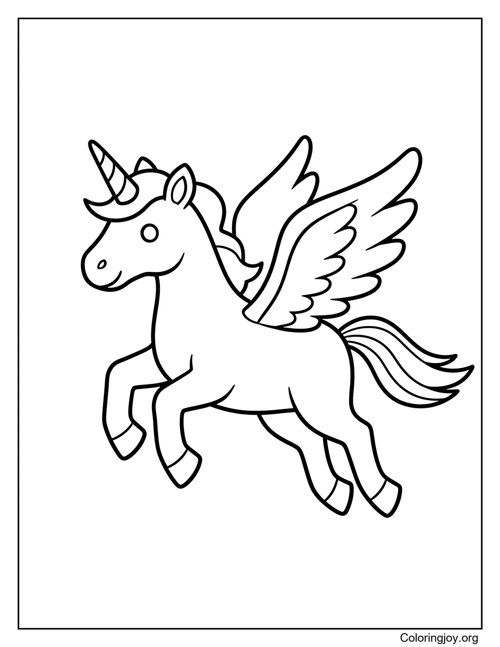 Unicornio volando
