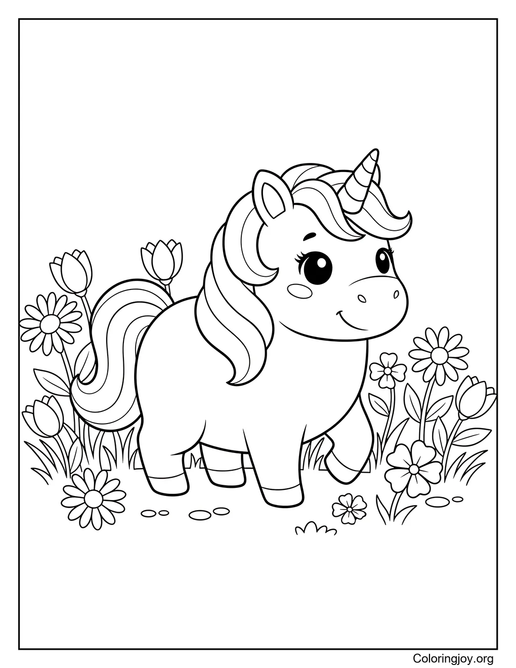 Floral Unicorn