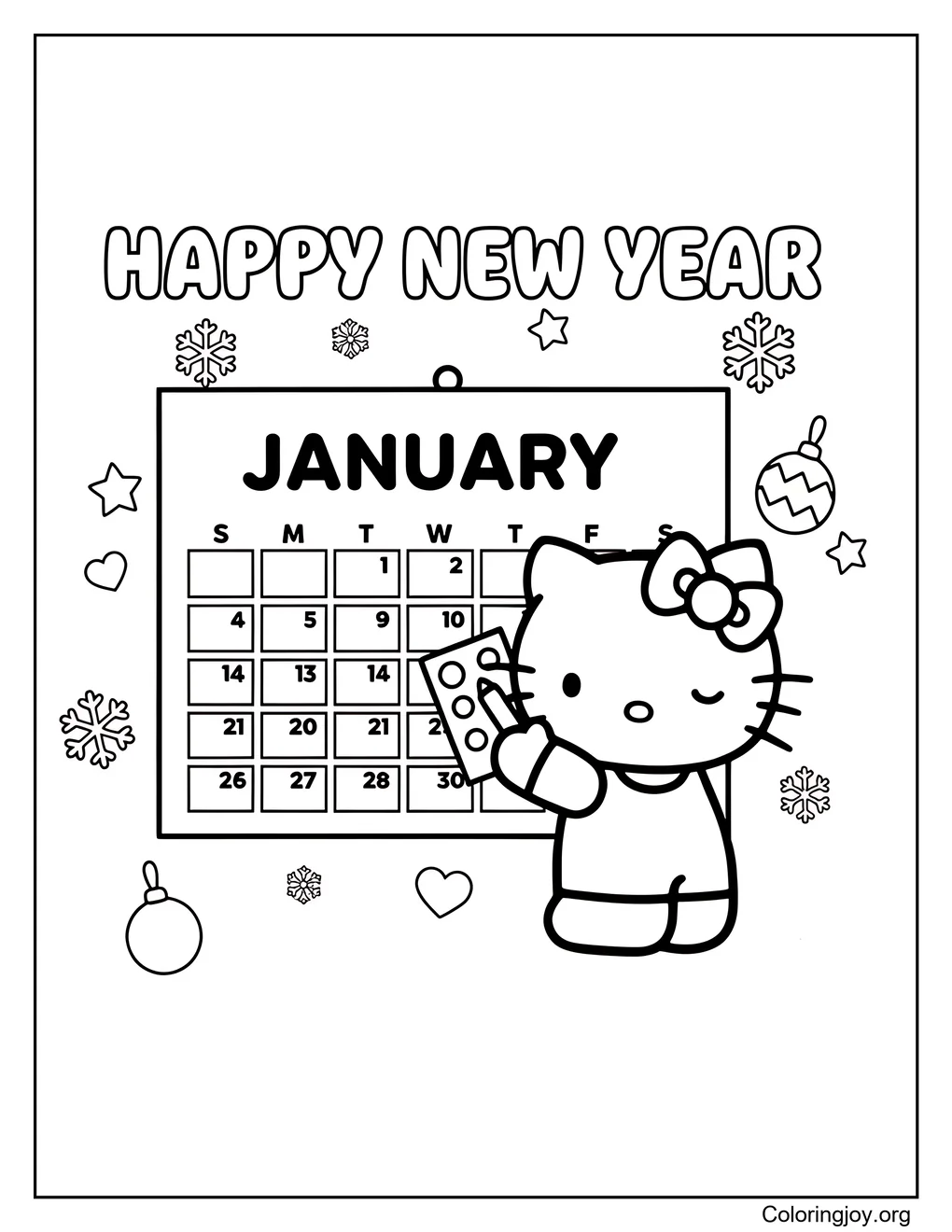 Hello Kitty's January Plans