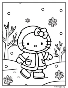 Hello Kitty's January Winter Walk