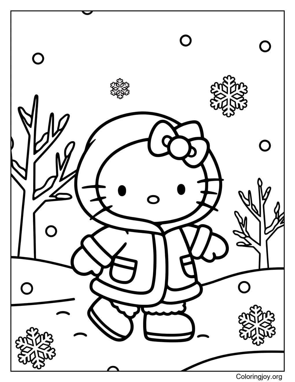 Hello Kitty's January Winter Walk