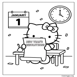 Hello Kitty's New Year Goals