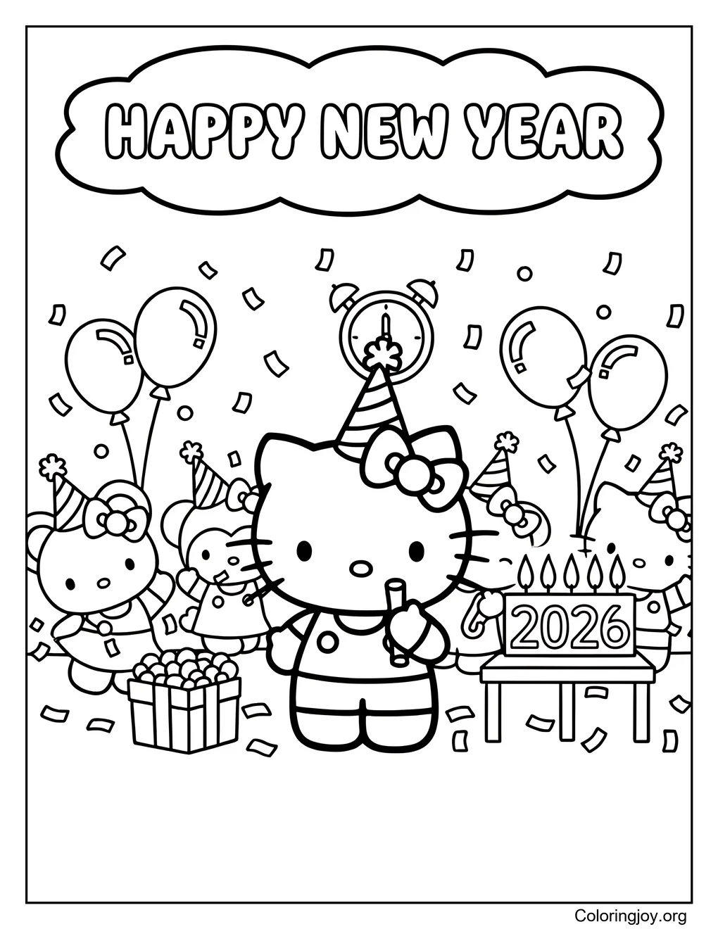 Hello Kitty's Sparkly New Year Party