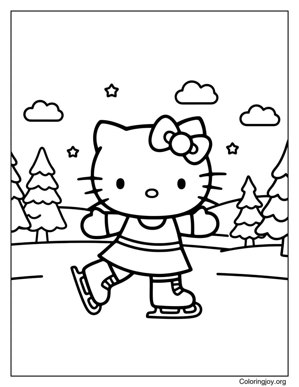 Hello Kitty's Winter Skating Adventure