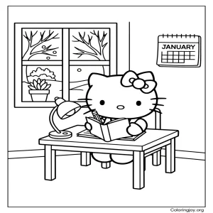 January Journaling with Hello Kitty