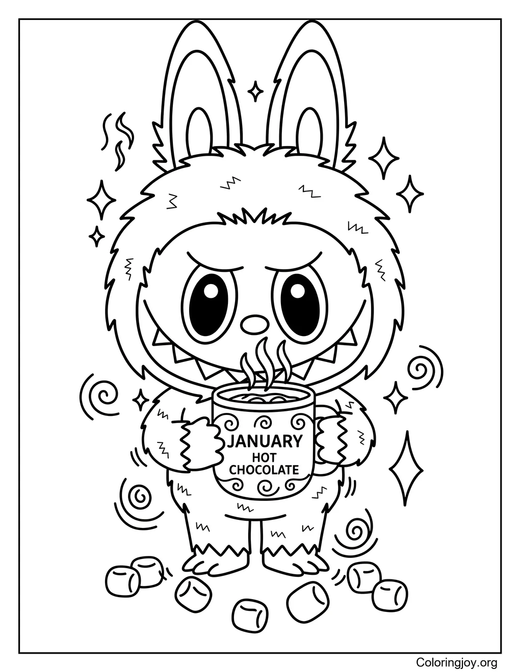 January Cocoa Magic Labubu