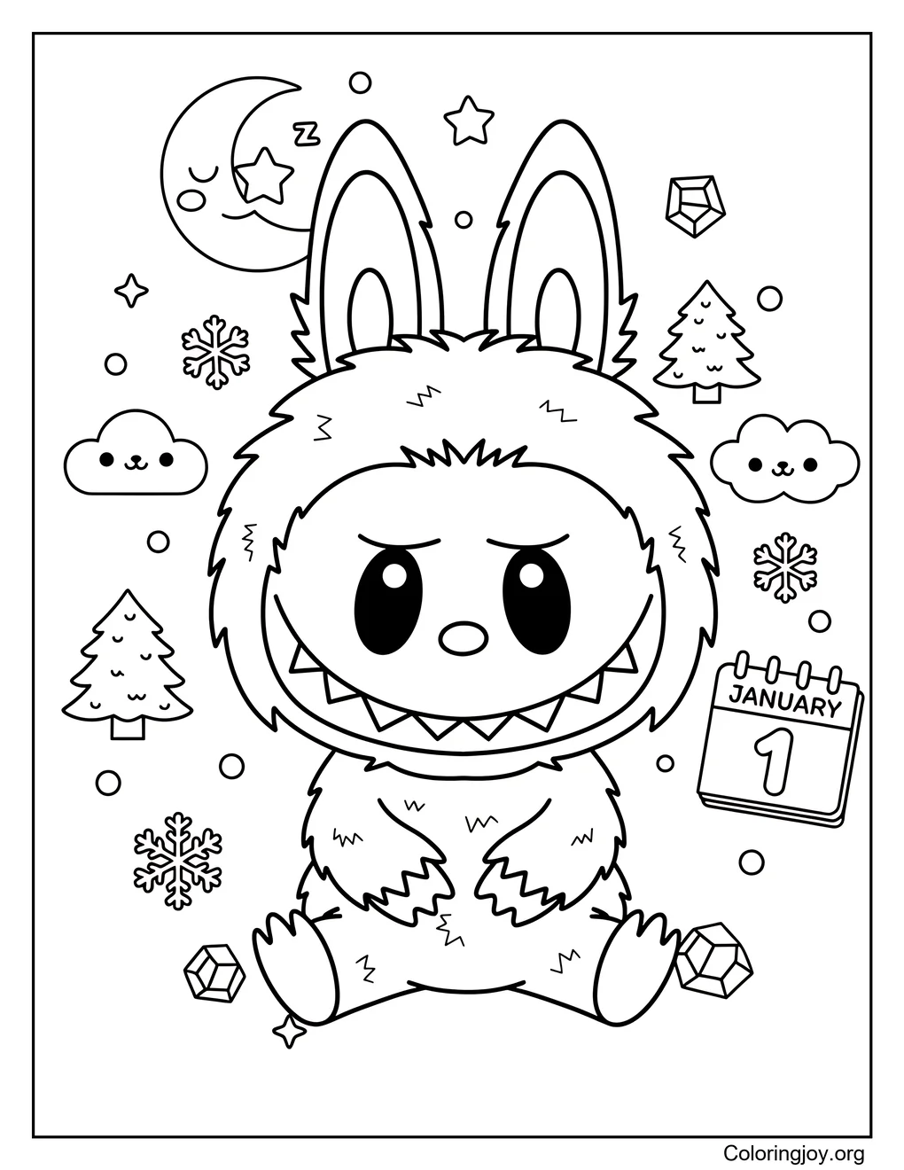 Labubu Starry Winter Dream