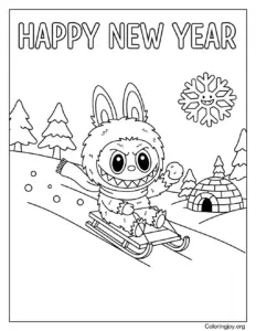 Winter Wonderland Fun Labubu