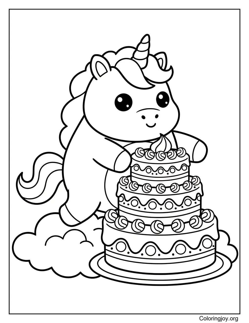 Unicorn Birthday Cake