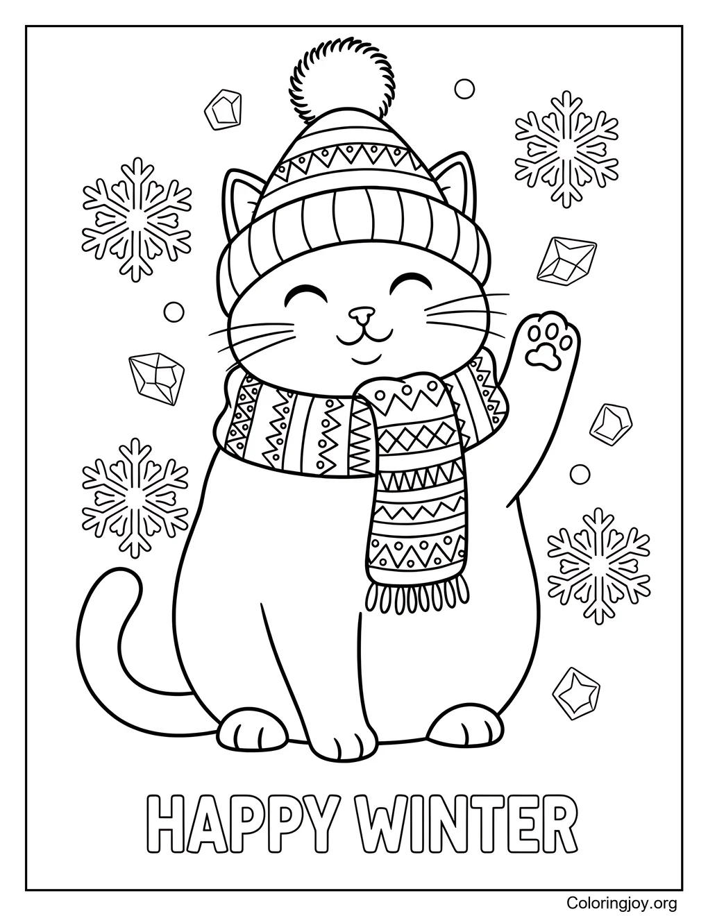 Winter cat
