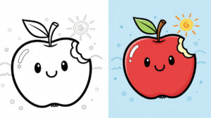 Apple Coloring Pages (19 Printable PDF Free Download)