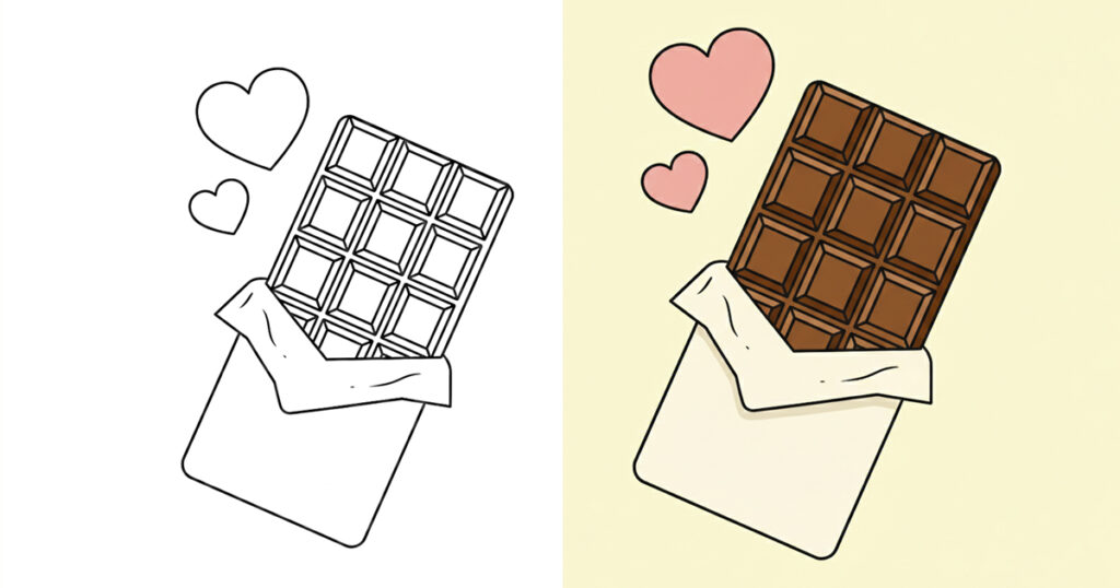 Chocolate Coloring Pages (35 Free Printable PDFs Download)