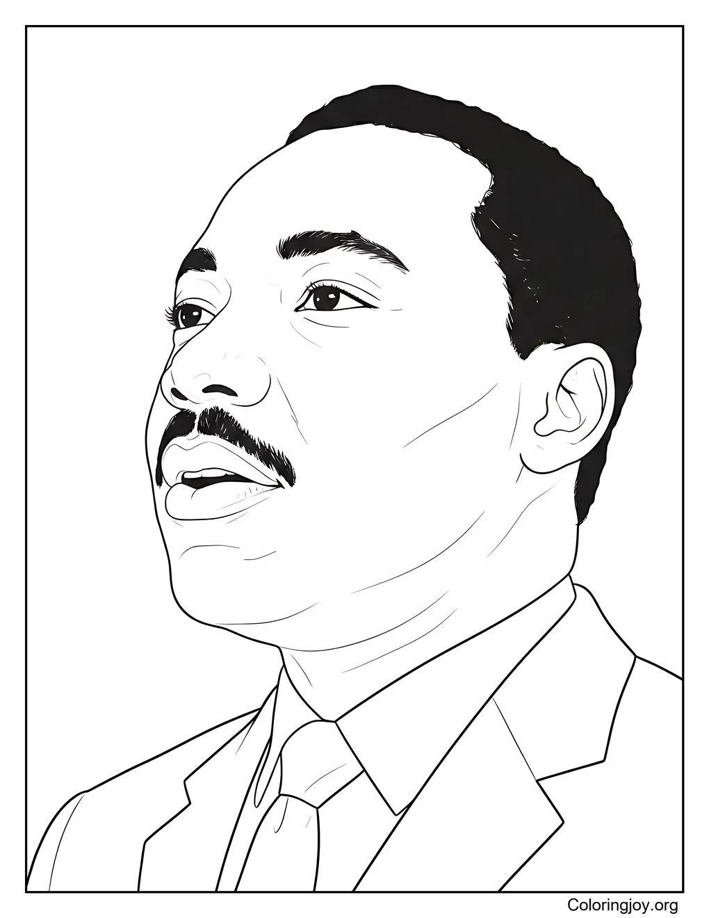 Martin luther king Coloring Pages