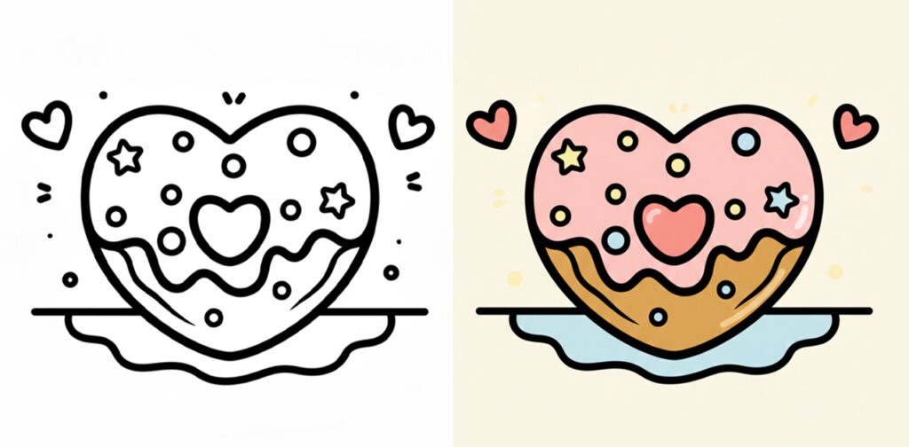 Heart Coloring Pages (100% Free PDF printables)