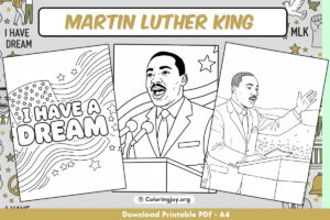 Martin luther king Coloring Pages