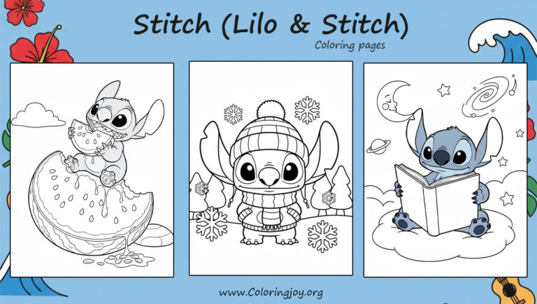 Stitch (Lilo & Stitch) Coloring pages