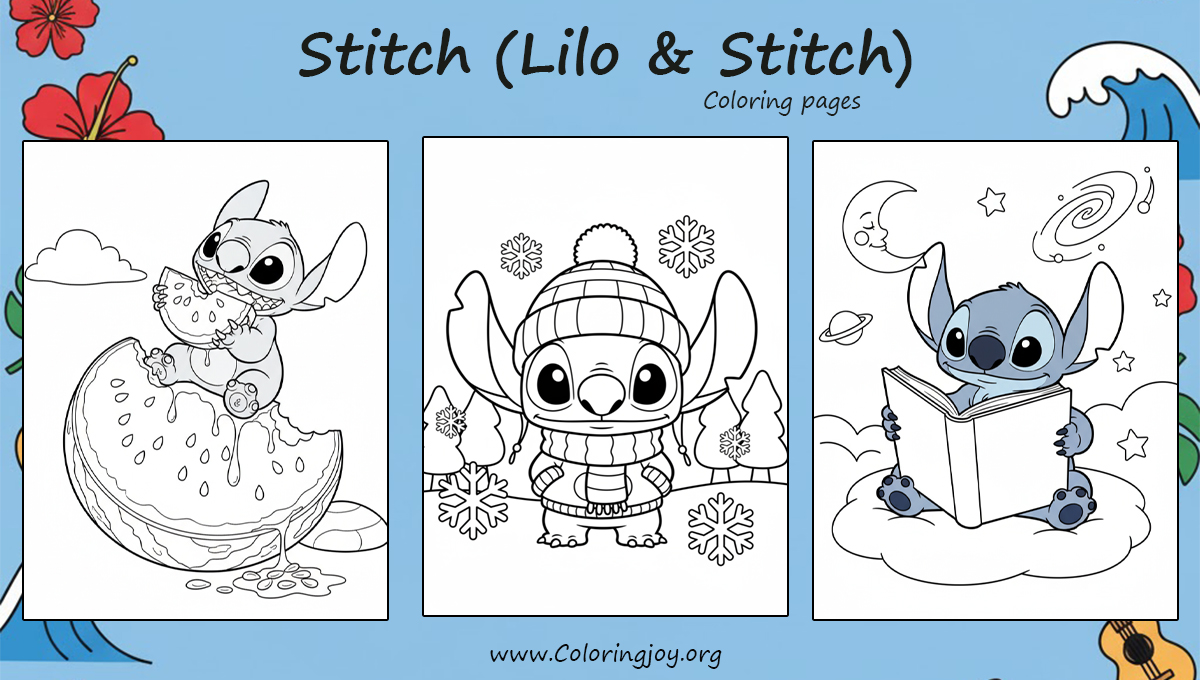 Stitch (Lilo & Stitch) Coloring pages
