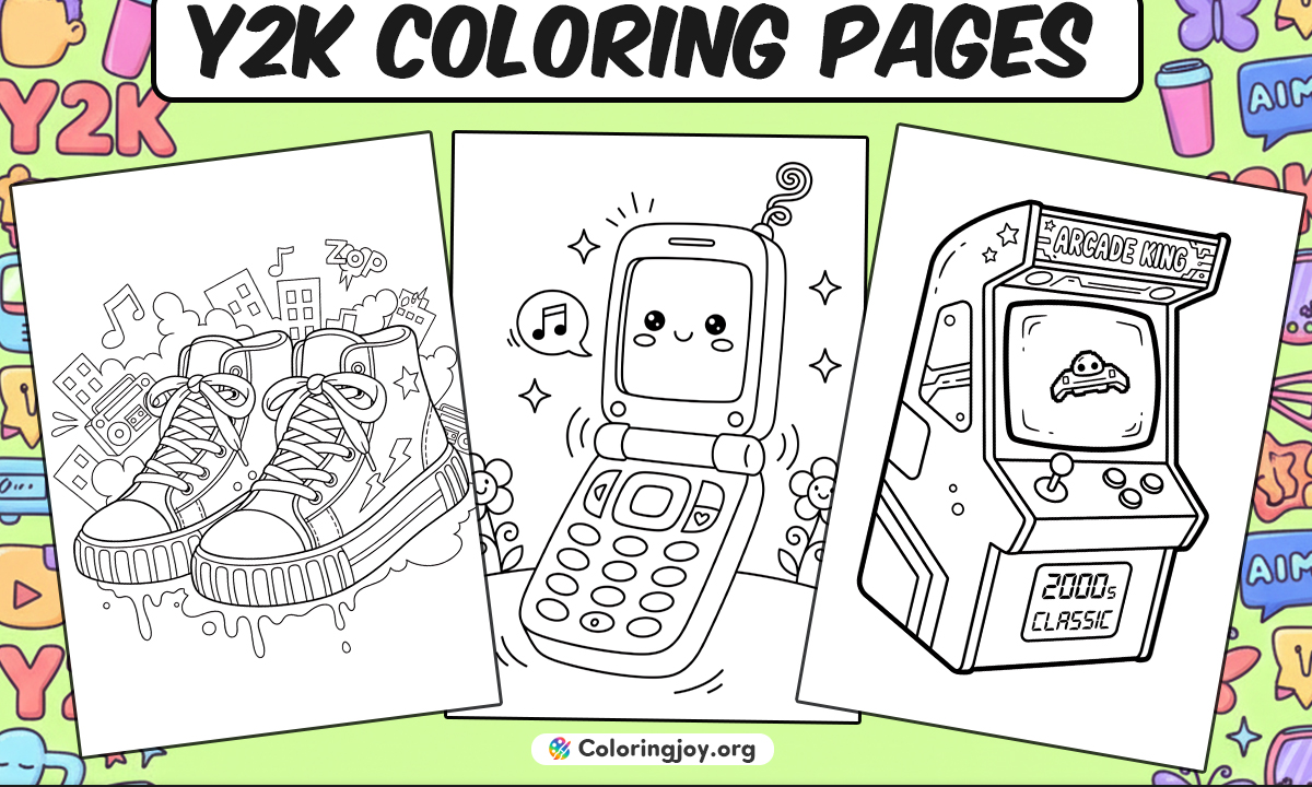 Y2K Coloring Pages