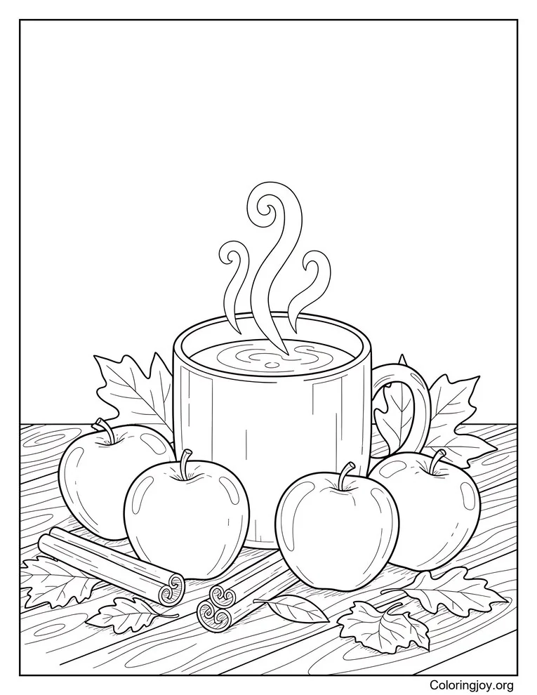 Autumn Apple Cider Scene