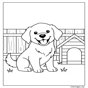 Cartoon Backyard Dog
