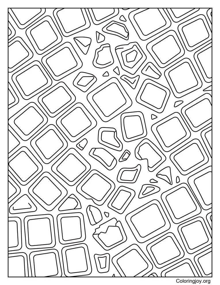 Chocolate Bar Pattern Coloring Page