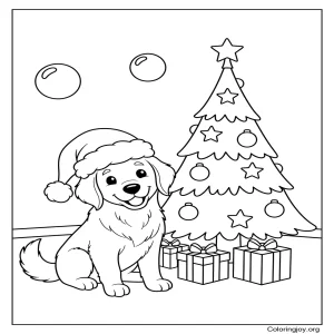 Dog Christmas Themed