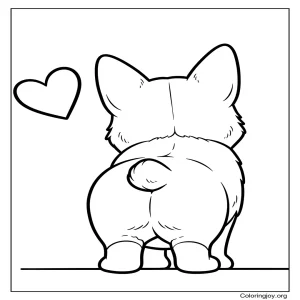Corgi Back View
