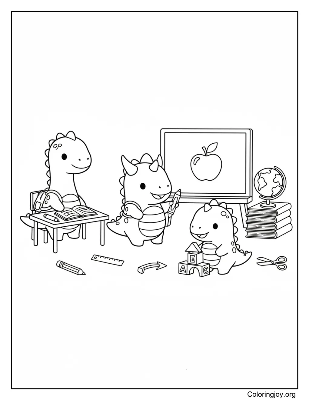 Dinosaurier-Klassenzimmer