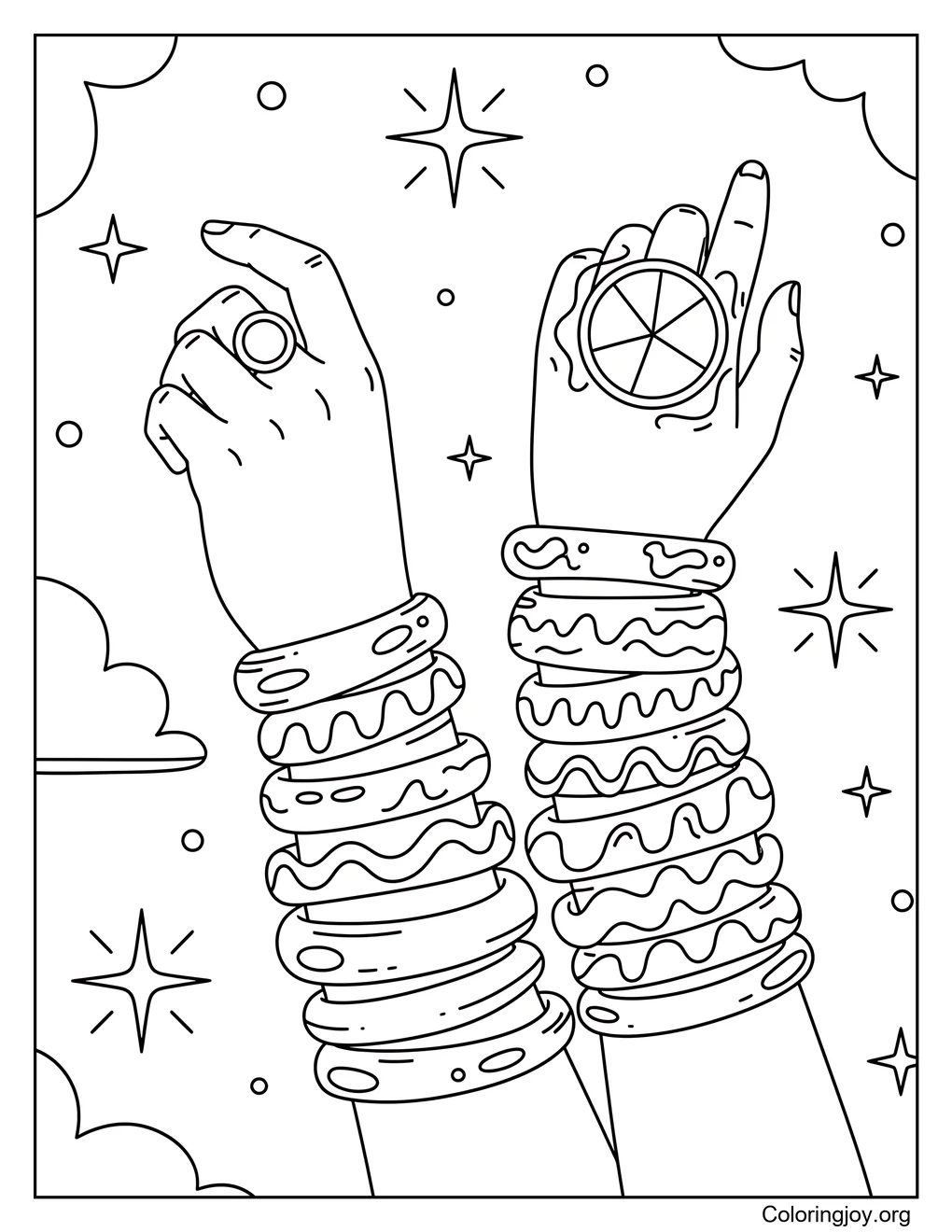 Anillos de humor y pulseras de gelatina