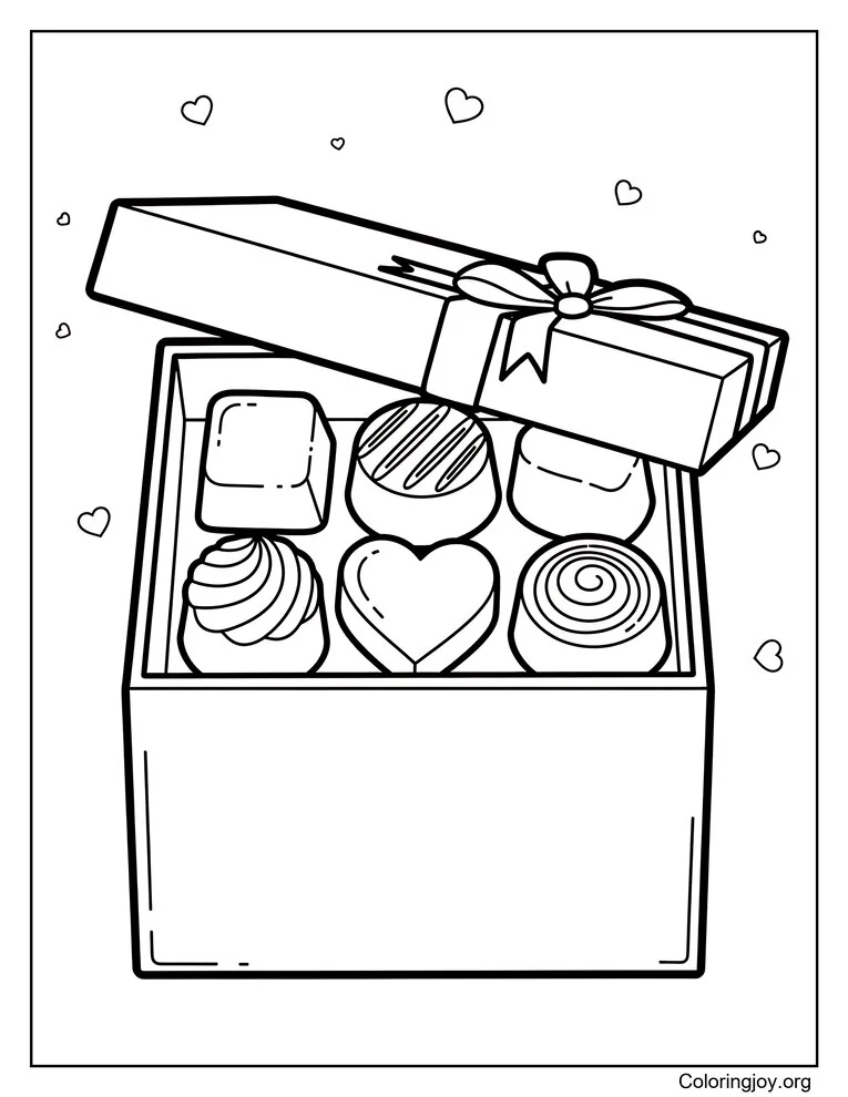 Caja de bombones sencilla