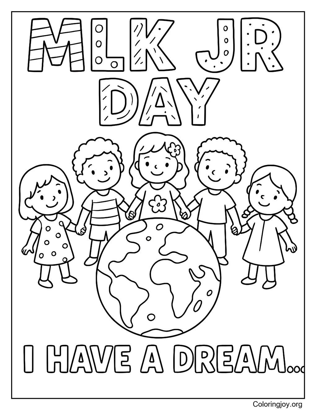 Celebración del día con niños - Martin luther king Jr.