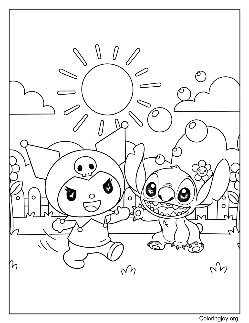 kuromi y Stitch