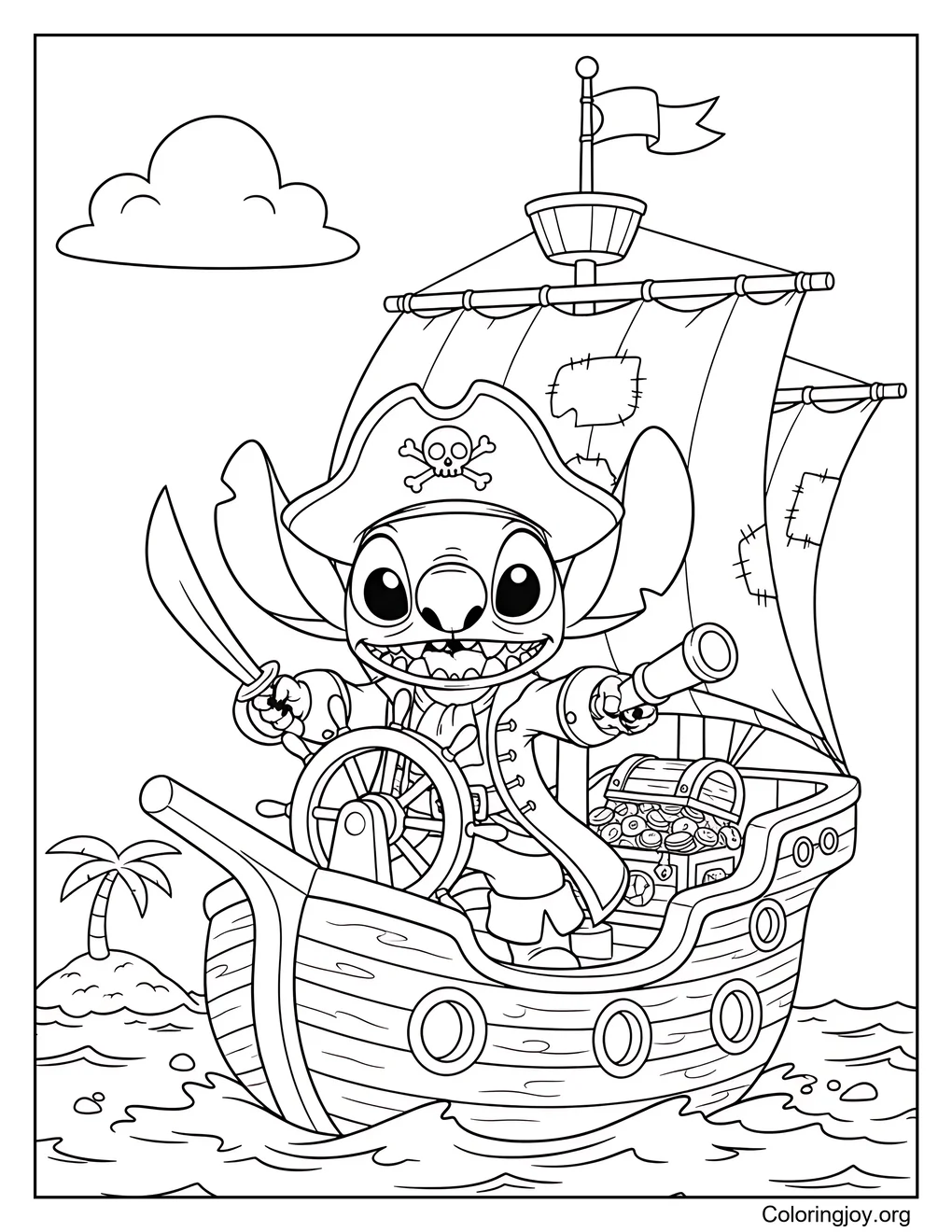 Stitch pirata