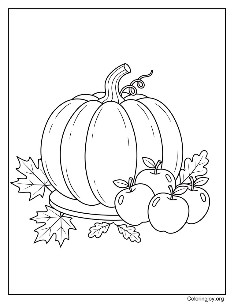 Cosecha Alegría de Calabaza y Manzana