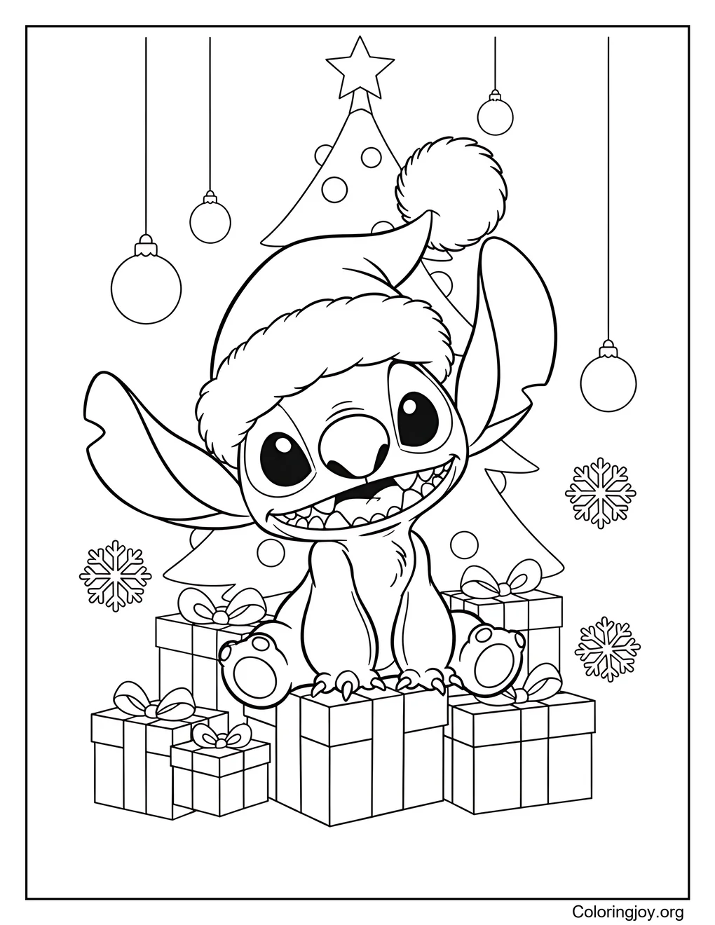 de Stitch gorro navideño