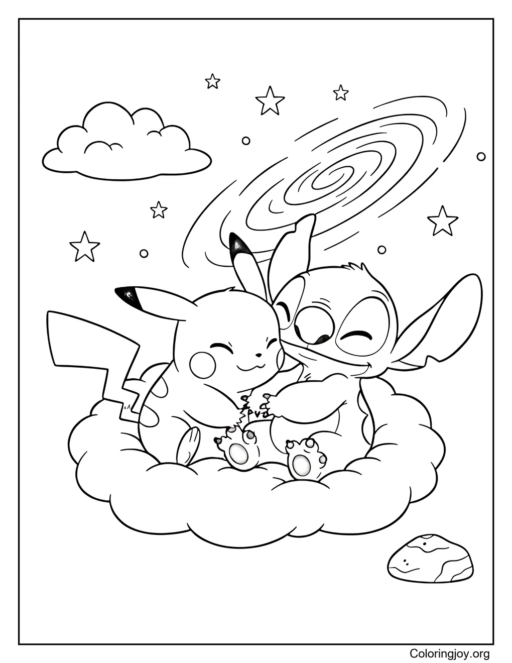 pikachu y Stitch