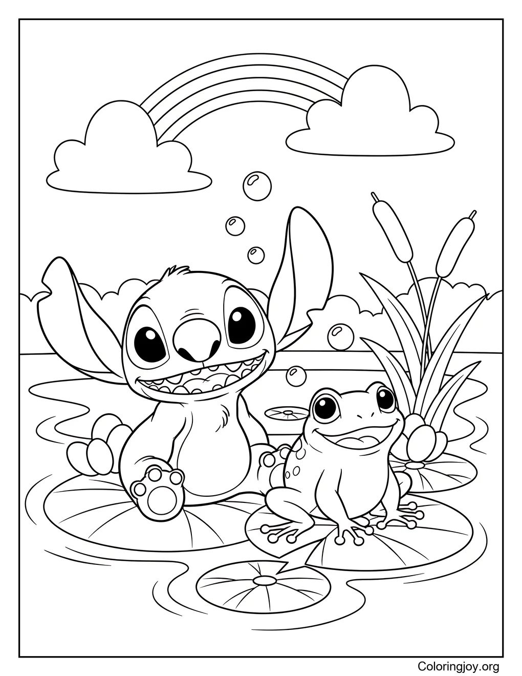 Stitch s con rana